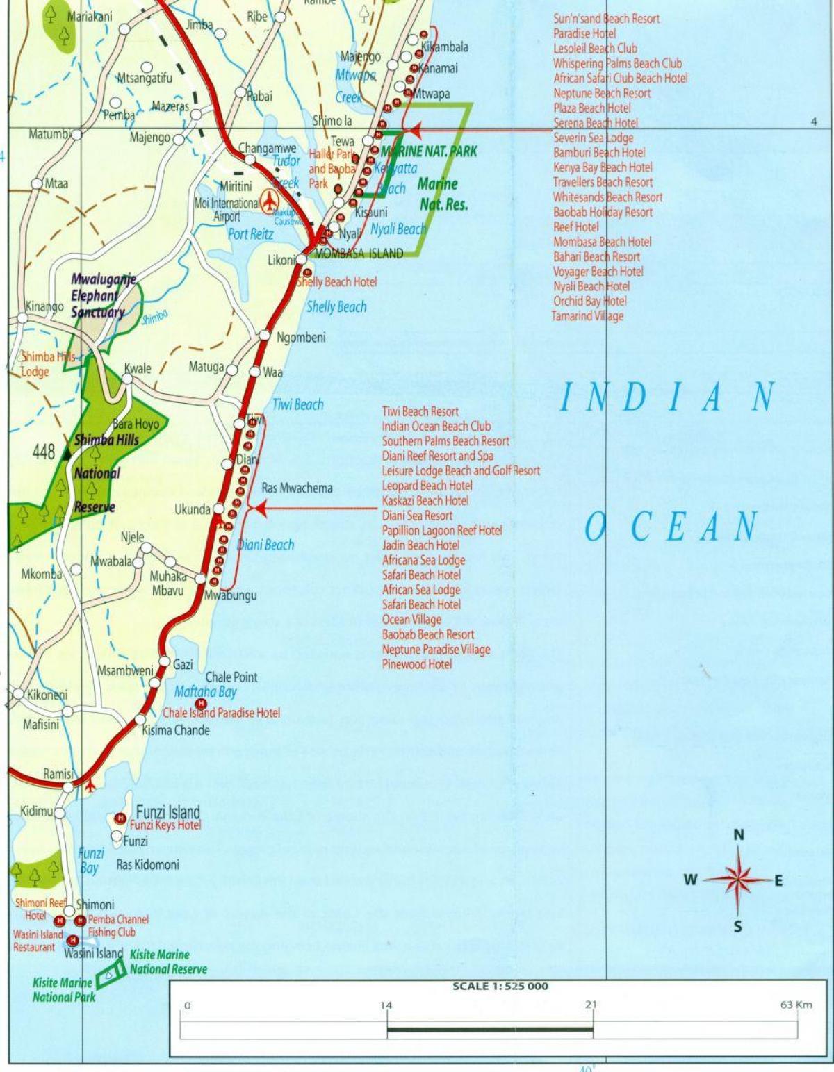 mapa de Xilin costa