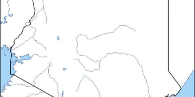Mapa de branco mapa de Quenia
