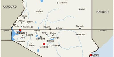 Mapa de kitale Quenia