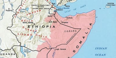 Mapa do norte de Kenia