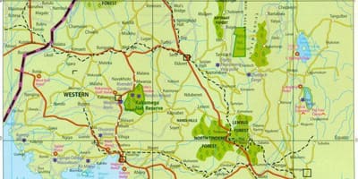 Provincia occidental Quenia mapa